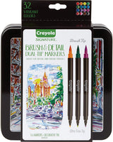 Set de caligrafía con rotuladores de doble punta de Crayola, con punta fina y punta gruesa - Arteztik
