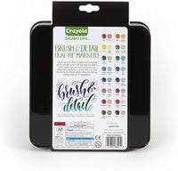 Set de caligrafía con rotuladores de doble punta de Crayola, con punta fina y punta gruesa - Arteztik
