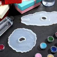 5 moldes de resina de silicona, moldes de resina para hacer vino, moldes de resina de silicona, posavasos, moldes de resina para copas, moldes de resina para hacer posavasos, para hacer vinos. - Arteztik
