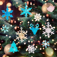 Whaline - Molde de silicona con diseño de copo de nieve para barba, renos, barba, barba, con juego de herramientas y lámina de purpurina para bricolaje, joyas, colgantes, jabones, manualidades, decoración de cupcakes, paquete de 72 unidades - Arteztik
