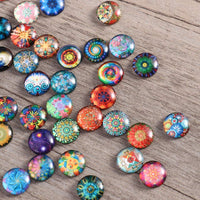 ULTNICE 200 piezas cabujones redondos mosaico azulejos para manualidades mosaico de vidrio para hacer joyas - Arteztik

