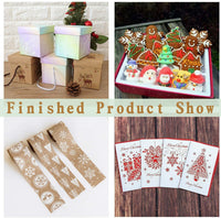 30 plantillas para decoración navideña de 5.9 x 5.9 in para pintar y dibujar para tarjetas de regalo de madera, para pared, tejas de madera, manualidades, reutilizables. - Arteztik
