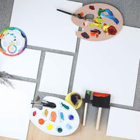 Kit de pintura de paneles de lona Glokers, incluye paleta de pintura, pinceles de esponja, lienzos, pinceles y rueda de mezcla, lienzo de pintura sin deformaciones, ideal para acrílico, óleo y acuarela - Arteztik
