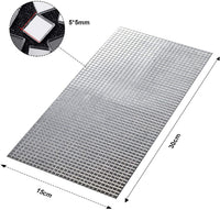 SATINIOR 3600 piezas 0.197 x 0.197 in autoadhesivo mini cuadrado cristal decorativo artesanía DIY accesorios espejos mosaico azulejos - Arteztik
