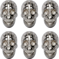 Punk Skull Ghost latón remache tornillo, remaches, para bolso, gorro, chaqueta, cinturón de motocicleta, pantalones vaqueros, gargantilla de cuero, accesorio de artesanía punk (6 unidades, 0.6 × 1 pulgada), color negro - Arteztik
