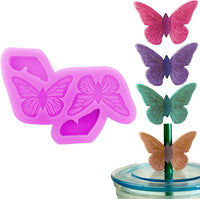 Molde de silicona para decoración de paja de mariposa para resina epoxi - Arteztik
