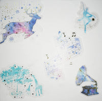 Pegatinas de piano, notas musicales, niña de baile, ángel dorado azul (60 piezas) para decoración de álbumes de recortes, calendarios, arte, manualidades, álbum, diario de balas, pegatinas de carta. - Arteztik
