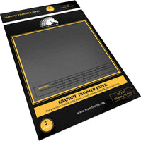 MyArtscape - Papel de transferencia de grafito (20.0 x 36.0 in, 5 hojas), color negro - Arteztik
