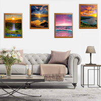 SIIYIX 6 juegos de pintura de diamante 5d para decoración de pared del hogar, 12 x 16 pulgadas - Arteztik
