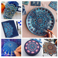 LicLiz Mandala Juego de herramientas de punteado con pintura acrílica de 12 colores y kit de 31 herramientas de pintura - Arteztik

