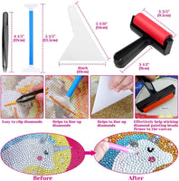 Accesorios y herramientas de arte de diamantes, Audab 105 piezas kit de pintura de diamante con almohadilla de luz A4 5D herramientas de pintura de diamantes y pintura por Diamond Accessories para pintura de diamante - Arteztik
