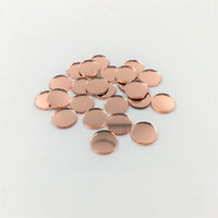 Azulejos redondos de espejo de mosaico de 0.4 in, color oro rosa, 150 piezas para proyectos de manualidades - Arteztik
