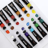 Mancola Art Supplies Acrylic Paint Set - 24 Colors in Tubes(12ml, 0.4 oz) Non Toxic Non Fading,Rich Pigments for Painters, Adults & Kids, Ideal for Canvas Wood Clay Fabric Ceramic Craft Supplies - Arteztik
