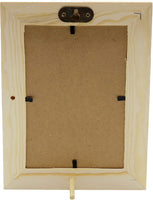 Pack of 6 - Unfinished Solid Pine Wood Picture Frames for Arts & Crafts, DIY Painting Project - Stand or Hang on The Wall - (6x8 Frame Size Holds 6x4 Pictures) for Adults and Kids Craft - Arteztik
