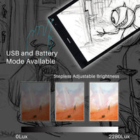 Almohadilla de luz y caja de luz led de 17,7 pulgadas Tracing Artcraft Huion - Arteztik
