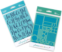 Erin Condren Stencil Pack – Plantillas de caligrafía y planificación de lista de verificación, paquete de 2 medidas 4.375" x 6", impulsa la creatividad, personaliza, estiliza, duradera, bonita, linda - Arteztik
