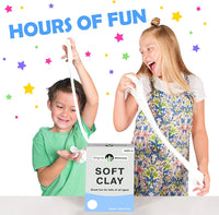 Arcilla suave para suministros de slime, arcilla para modelar, suministros de arte para niños, añadir al pegamento y espuma de afeitar para hacer slime de mantequilla esponjosa [230 gramos / 9 onzas hace +10 slimes - Arteztik
