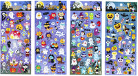 Pegatinas Happy Halloweens 8 hojas con fantasma, calabaza, demonio, mago, mamá, vampiro, bruja, cráneo, murciélago, araña, pegatinas para Jack O Lantern Scrapbooking niños Party Favors – 320 pegatinas - Arteztik
