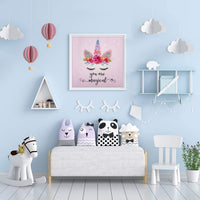 Kit de pintura de diamante para adultos 5D pintura con diamantes DIY, unicornio, usted es mágico pintura por número con Gem Art Drill y Dotz Diamond Painting Kits para niños 12" x 12" - Arteztik
