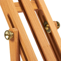 H-Frame caballete – Lienzo Arte Caballete para mesas y escritorios – Madera Studio Artista Caballete – Ajustable y Plegable – Para lienzos de hasta 11.6 inches en altura, 4.9 x 15 x 6.3 inches - Arteztik
