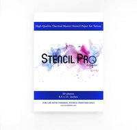 Stencil Pro papel de transferencia de tatuajes | 50 hojas de papel de plantilla térmica tamaño A4 de 8.3 in x 11.0 in para tatuajes de Numbskin - Arteztik
