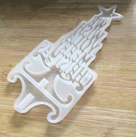 Szecl - Molde de silicona para decoración de mesa de Navidad con texto en inglés "We Wish You A Merry Christmas Letter Word" - Arteztik
