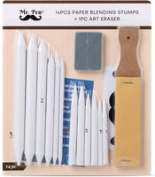 Mr. Pen – Juego de 13 unidades con borrador de arte, tocones de mezcla para dibujo, lápices de sombra para bocetos, lápices de mezcla, varillas de mezcla para dibujo, herramienta de mezcla, herramientas de mezcla para dibujar - Arteztik
