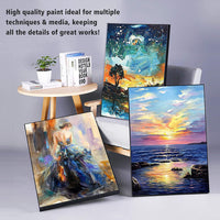 Pintura acrílica, Shuttle Art 18 colores acrílico bolsas de pintura (4.1 fl oz/4.06 oz), Artist Grade acrílico pintura Set, ricos pigmentos, no tóxico para artistas, principiantes y niños en rocas manualidades lienzo madera cerámica - Arteztik
