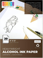 Papel de tinta alcohólica para artistas y pintores (8.7 x 11.8 in, 20 hojas) - Arteztik
