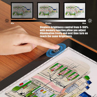 A2 Light Box, Large Size Tracing Light Pad, Ultra-Thin LED Light Board Stepless Brightness and Flicker-Free Design, Perfect for Drawing, 2D Animation, Calligraphy, Embossing, Sketching Tattoo - Arteztik
