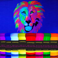 Pintura luminosa 2 en 1 brillante en la oscuridad y UV negra – Juego de 8 pinturas fluorescentes y autónomas luminosas – Pintura fosforescente – Pintura de neón brillante por individuall - Arteztik
