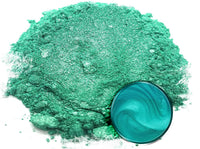 Pigmento en polvo de Mica "té verde" (1.76 oz), aditivo multiusos para manualidades y manualidades, carpintería, bombas de baño naturales, resina, pintura, epoxi, jabón, esmalte de uñas, bálsamo de labios (té verde, 1.76 oz). - Arteztik
