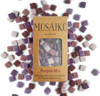 Mosaiko Green Mix 10.58 oz (10.5 onzas) - Azulejos de cristal de mosaico para manualidades, piezas cuadradas manchadas de primera calidad, 0.4 in x 0.4 in, perfecto para decoración del hogar, manualidades de bricolaje, arte de píxeles, juegos infantiles, - Arteztik
