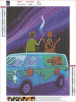 Kit de pintura de diamante para adultos, 5D para niños, caligrafía y pintura de diamantes completos, manualidades, obras de arte, lienzo, utilizado para el hogar, decoración de pared de oficina, (niños y perros, coches), tamaño de 12.0 x 16.0 in. - Arteztik
