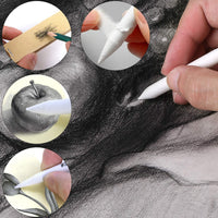 19 accesorios para bocetos, herramientas de dibujo de bocetos, incluyendo broches de mezcla, tortillas y sacapuntas de papel de lija para dibujo de estudiante - Arteztik
