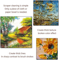 8 Pcs Painting Knives Stainless Steel Spatula Knife for Acrylic Painting Wood Handle Knife Painting Mixing Scraper Painting Knife Set Art Tools for Oil Paint Canvas - Arteztik
