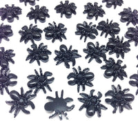 PEPPERLONELY 30 piezas de araña de Halloween, araña de resina, cabujón plano, bricolaje, álbum de recortes, decoración, manualidades, 0.512 in - Arteztik

