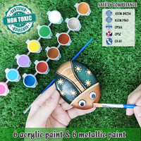 Kit de pintura de roca de castillo de bingo – grandes rocas pulidas para pintar suministros de arte manualidades para niños de 4 – 8 – 12 años pintura acrílica 30 diseños de transferencia ocultar y buscar rocas de río regalos para niños y niñas - Arteztik
