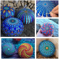 LicLiz Mandala Juego de herramientas de punteado con pintura acrílica de 12 colores y kit de 31 herramientas de pintura - Arteztik

