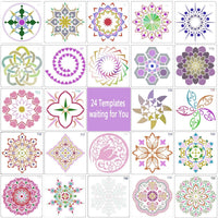 Kyrieval Mandala Dotting Tools Set con plantillas para rocas madera pintura de pared y proyectos de arte para colorear (54 piezas) - Arteztik
