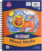 Art Street (P2363) Diario de medios mixtos, peso pesado, 11.0 x 8.5 in, 60 hojas - Arteztik
