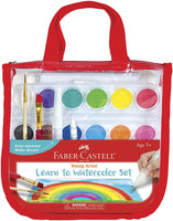 Faber-Castell - Juego de pintura texturizada para niños (12 piezas, 5 pinceles de pintura Tempera y pinceles de textura) - Arteztik
