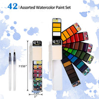 Falling in Art 42 - Juego de pintura para acuarela con 2 pinceles - Arteztik
