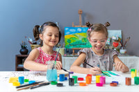 Pintura lavable para niños Daco Brillia, no tóxica, juego de 12 unidades (0,7 oz/tarro), suministros escolares para artes y manualidades - Arteztik
