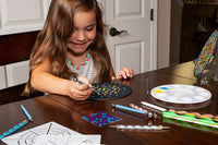 Krafty Bobafty Mandala Dotting Tools Set - 28 piezas de rocas de pintura, juego de arte de calidad Stylus Craft, diseños de pintura en plantillas redondas (incluidas), así como pintura y lienzos de cualquier forma o tamaño. - Arteztik
