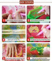 Kit de pintura de diamante 5D para manualidades con números y diamantes de imitación, para decoración de pared del hogar, árbol de cuatro estaciones. - Arteztik
