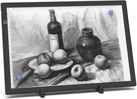 Caja de luz LED A3 diseñada con soporte e imanes, regla impresa, alimentación USB, mucho mayor brillo, regulable sin escalonamiento, cómodo, sin reflejos en los lados, sin manchas densas. - Arteztik

