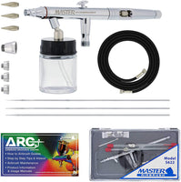 Master Airbrush s622-set Master S62 All-Purpose precisión dual-action sifón Feed Airbrush Pro Set con 3 conjuntos de boquilla - Arteztik
