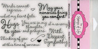 Los sellos de la vida sympathy4you sellos transparentes para tarjetas y álbumes de recortes (4 x 6 inch hoja) por Stephanie Barnard – condolencia frases - Arteztik
