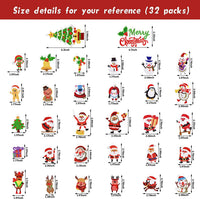 32 piezas de Navidad diamante pintura llavero Navidad diamante pegatina 5D DIY diamante pintura llavero kit rhinestone mosaico fabricación completo taladro diamante colgante para Navidad artes artesanías - Arteztik
